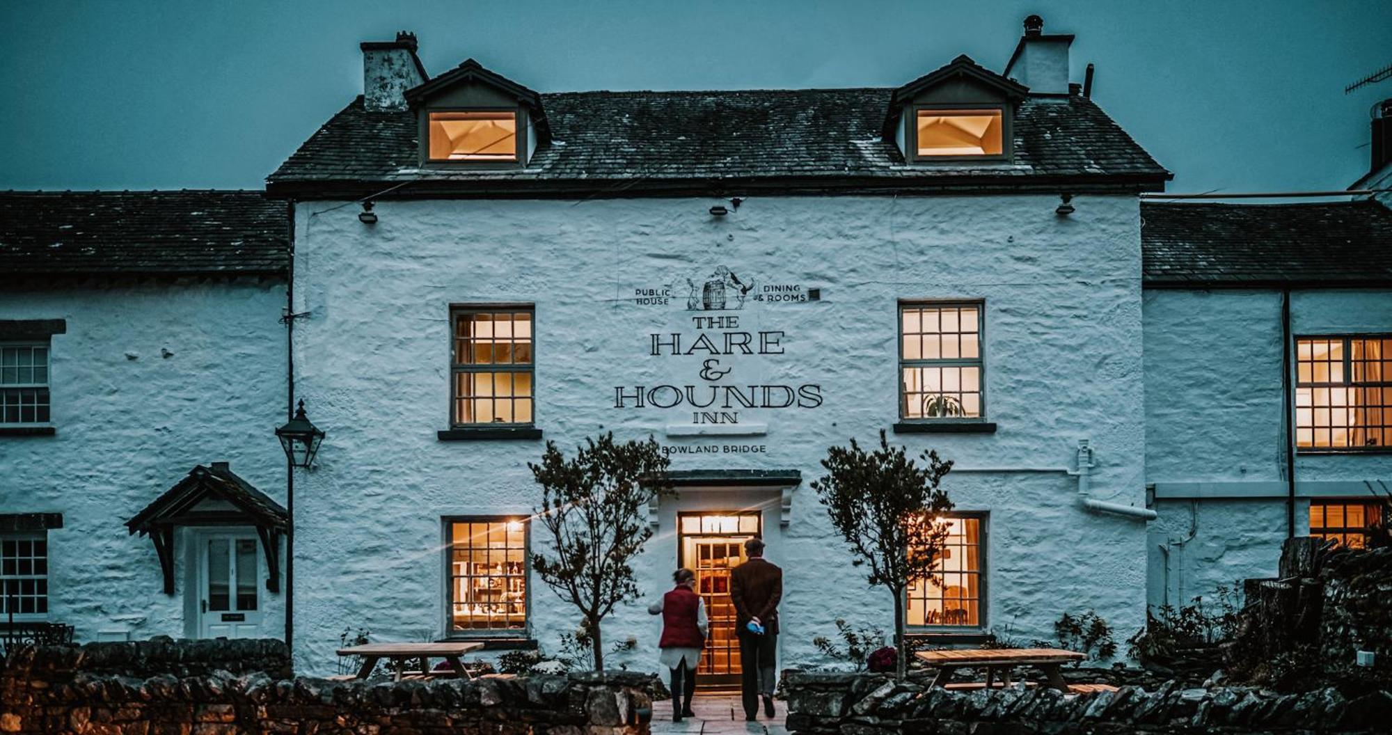 The Hare & Hounds Inn Bowland Bridge Exterior foto